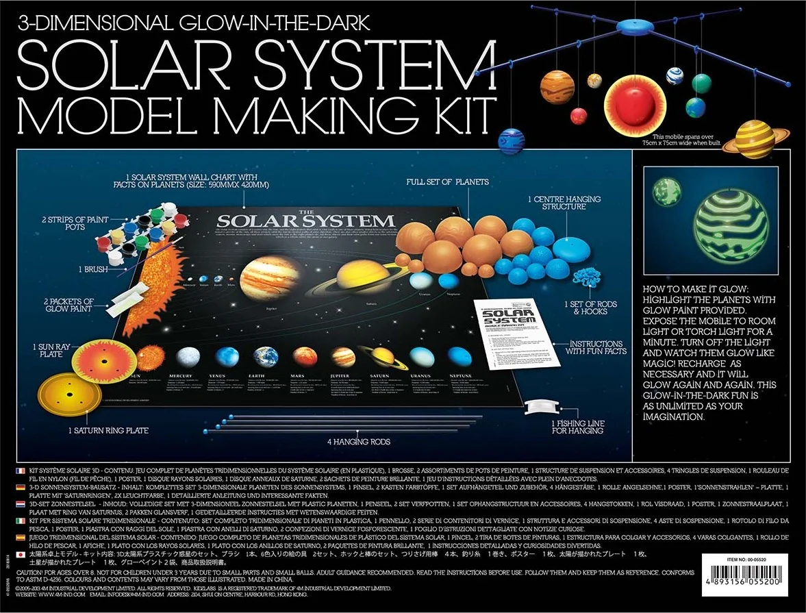 3D Glow Solar System Model Kit - Image 3