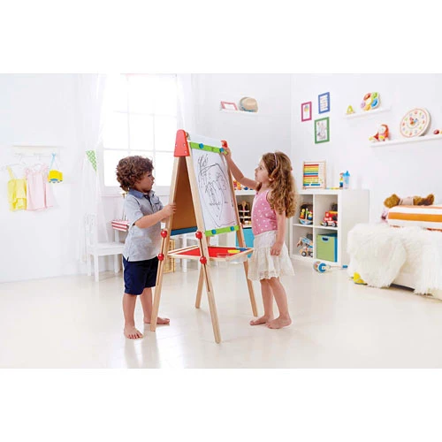 All-in-1 Double Sided Wooden Easel - Image 4