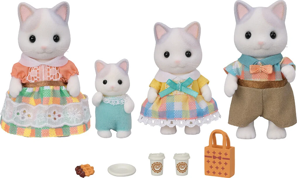 Calico Critters Latte Cat Family - Image 4
