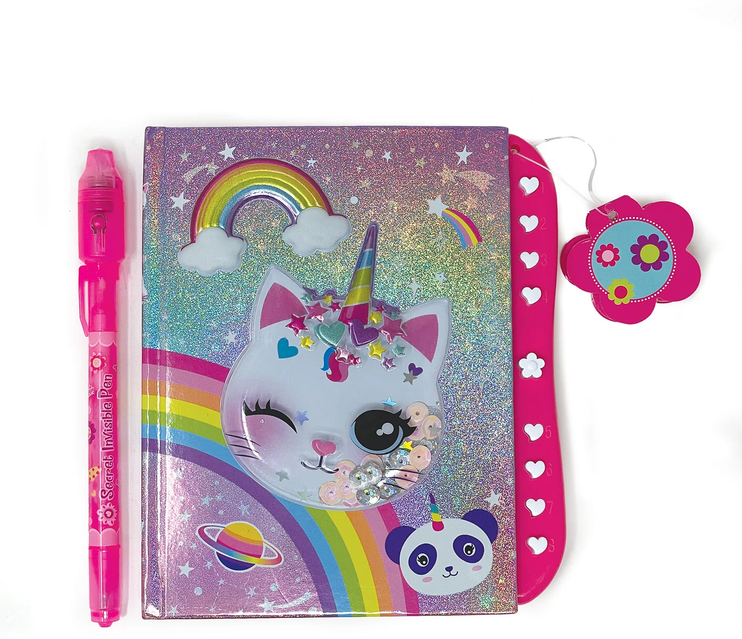 Caticorn 2-in-1 Secret Message Pen & Journal Set - Image 4