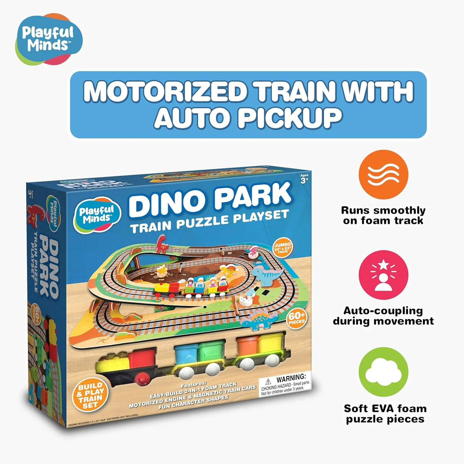 Dino Park Train Puzzle Playset - Image 3