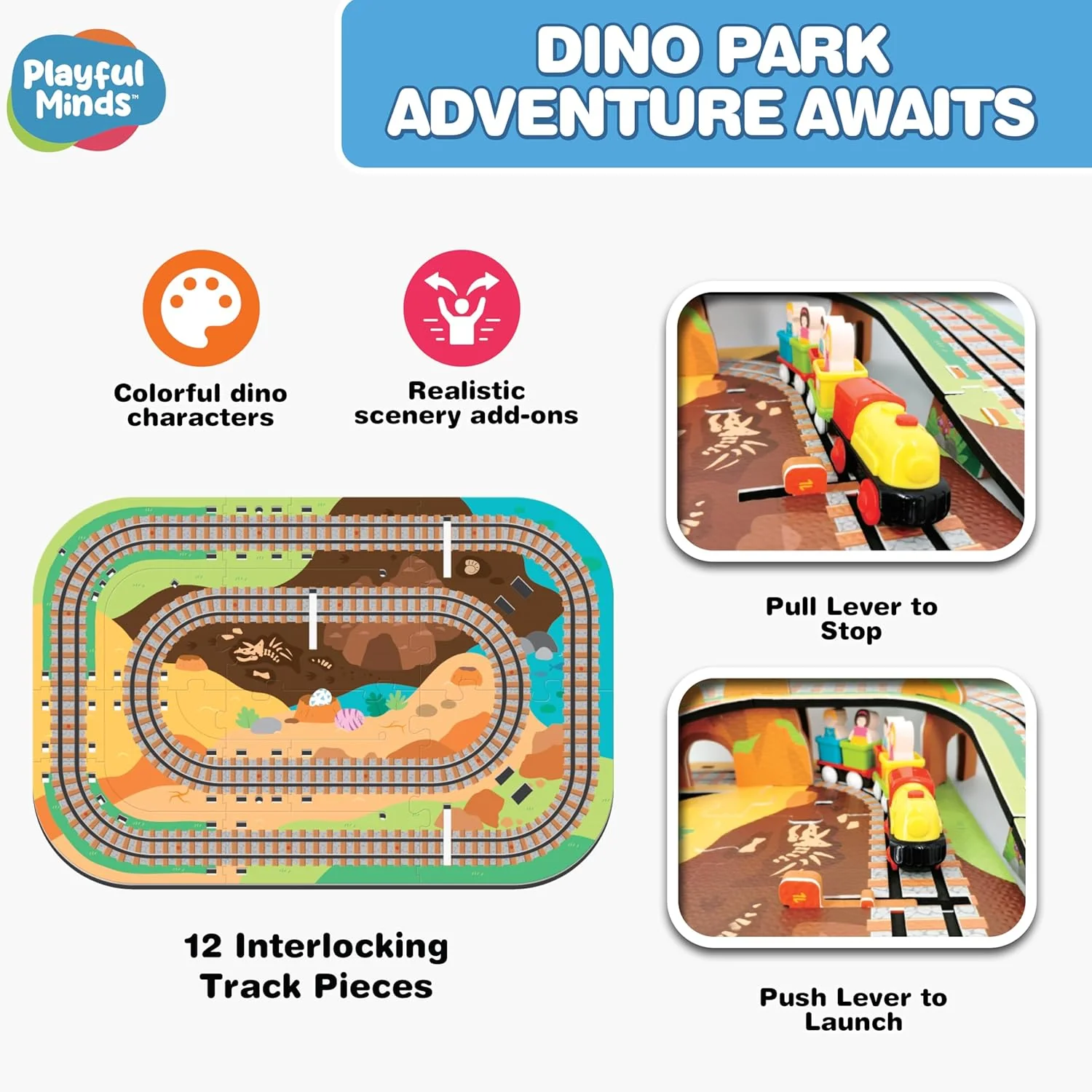 Dino Park Train Puzzle Playset - Image 4