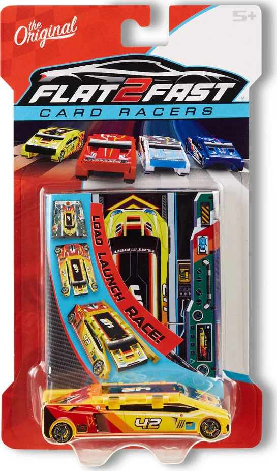 Flat 2 Fast Card Racers (Yellow) - Image 4