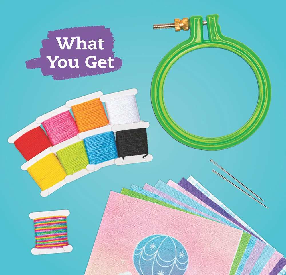 KLUTZ Super Cute Embroidery Book & Activity Kit - Image 2