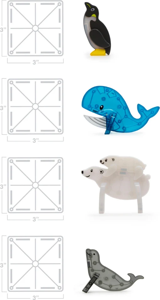 MAGNA-TILES Arctic Animals 25-Piece Set - Image 4