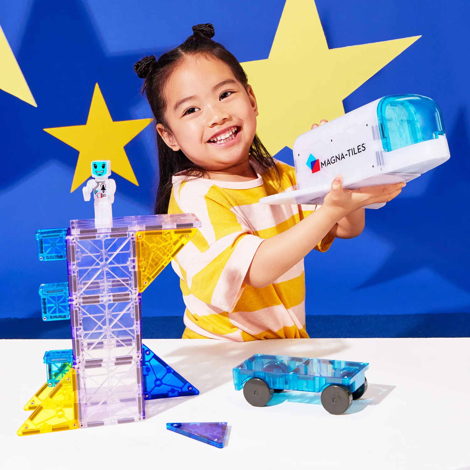 Magna-Tiles Space + MicroMAGS 32 Piece Set - Image 2