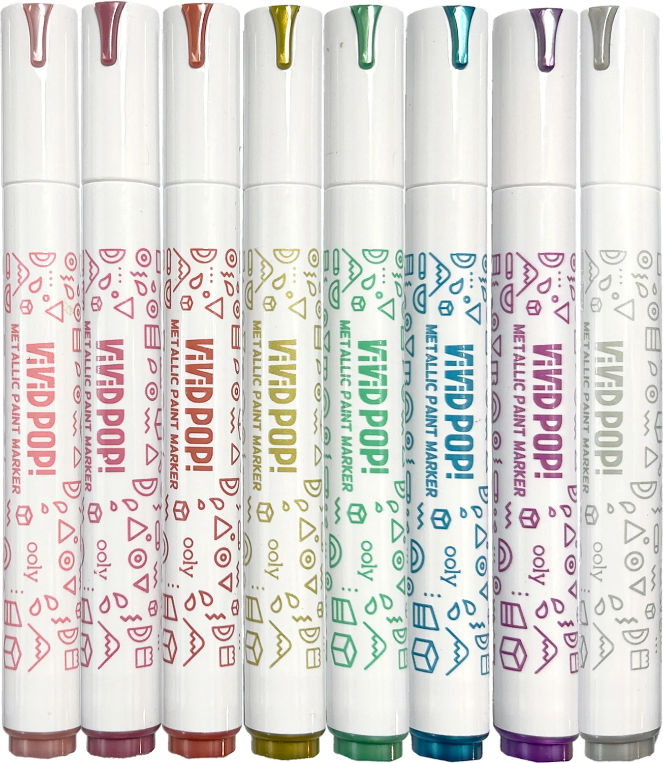 Metallic Vivid Pop! Water Based Paint Markers - Image 3