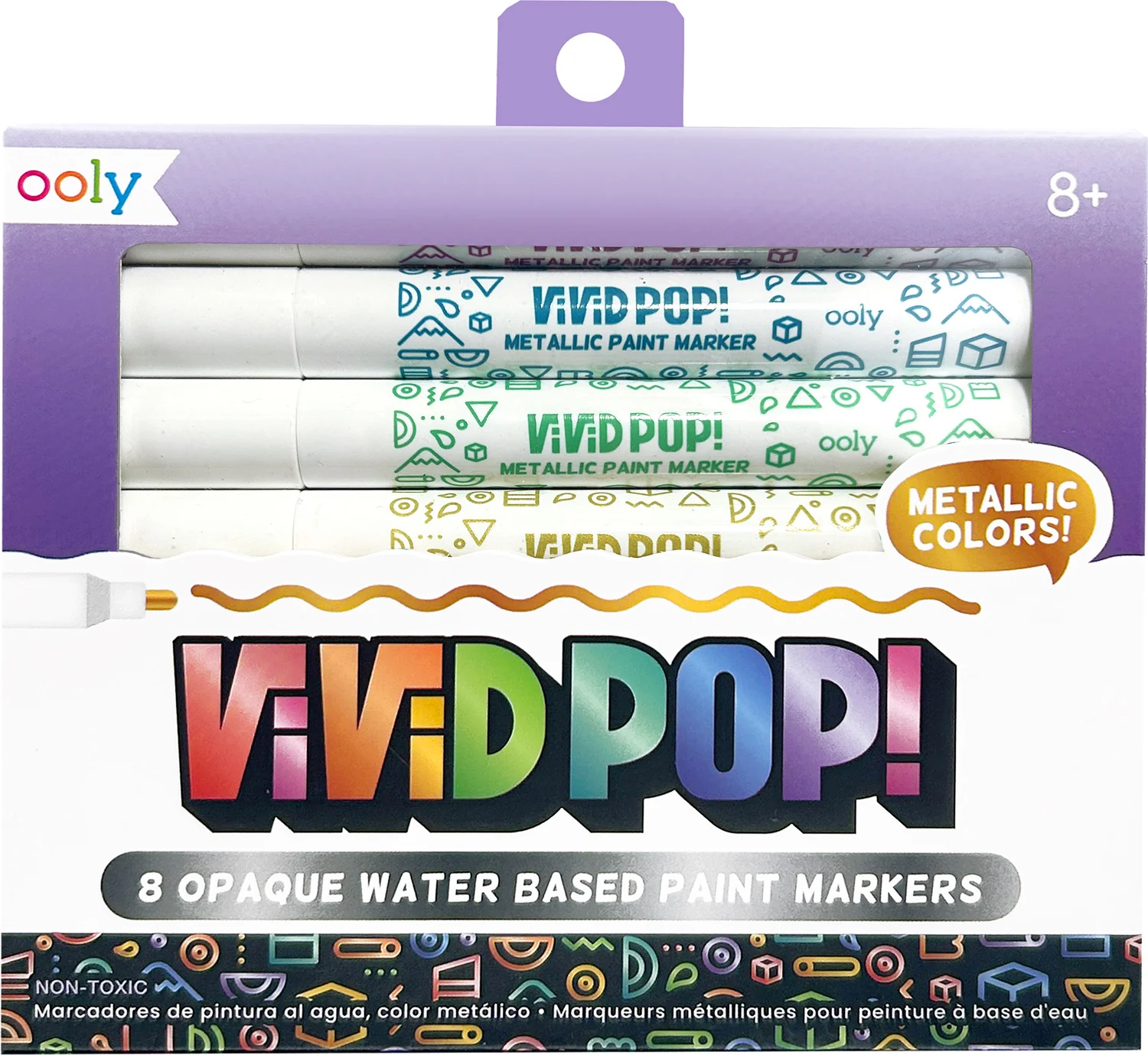 Metallic Vivid Pop! Water Based Paint Markers - Image 4