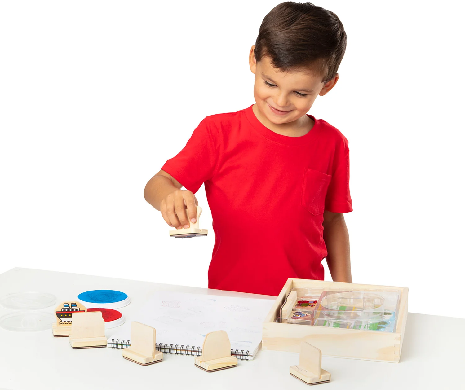 My First Wooden Stamp Set - Vehicles - Image 5