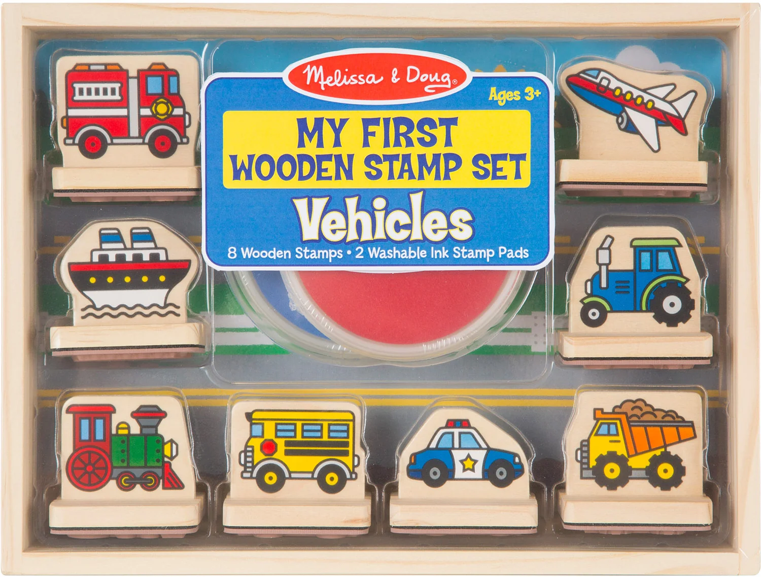 My First Wooden Stamp Set - Vehicles - Image 8