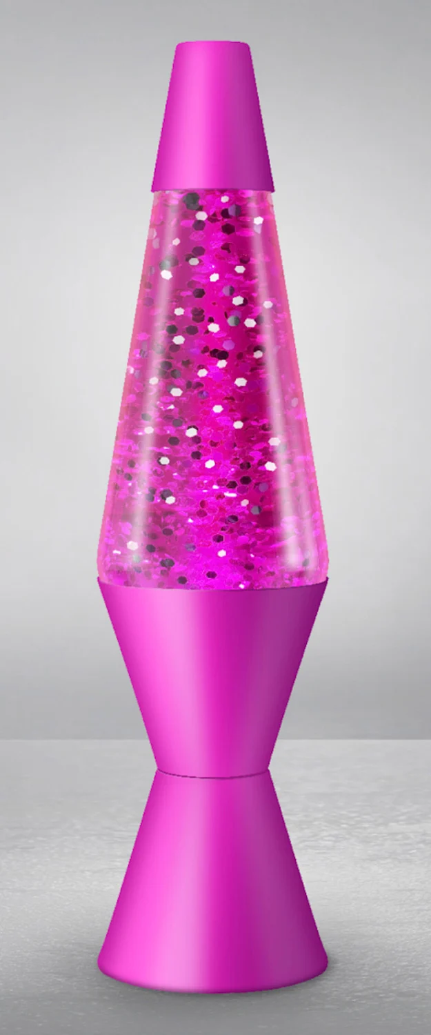 Pink Sparkle Lava Lamp 14.5" - Image 3