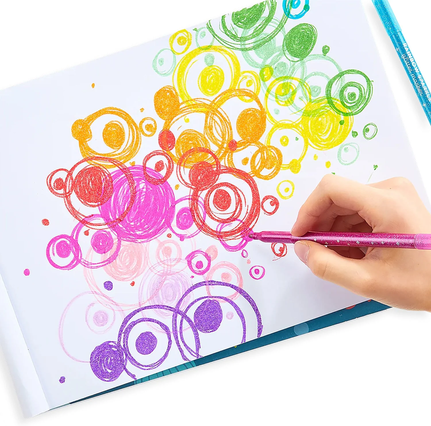 Rainbow Sparkle Glitter Markers - Image 2