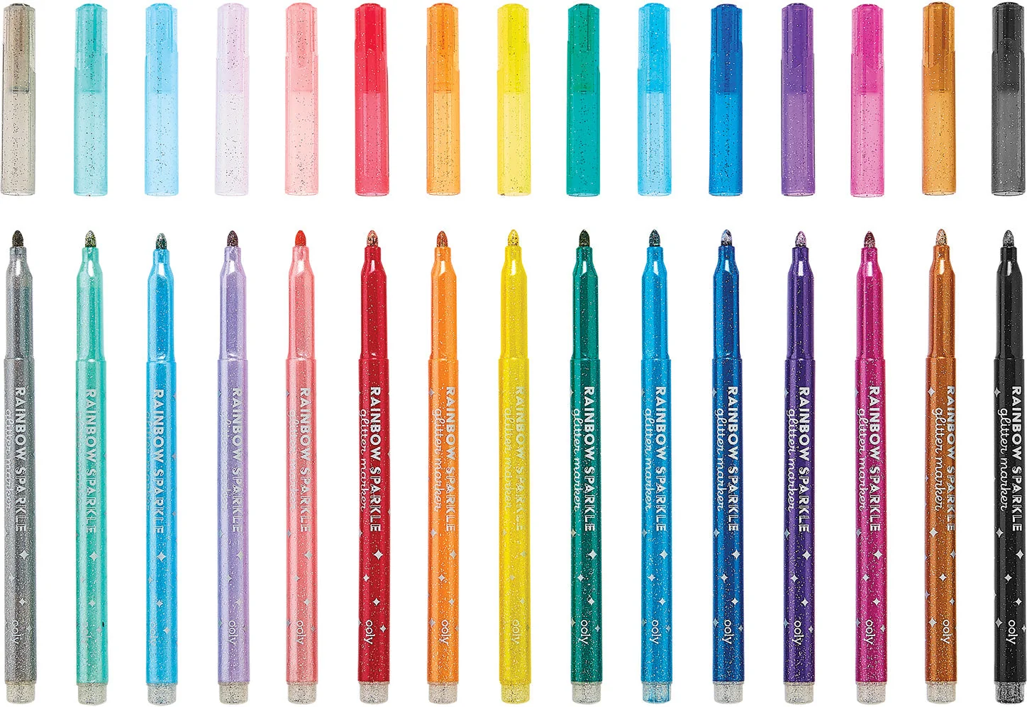 Rainbow Sparkle Glitter Markers - Image 3