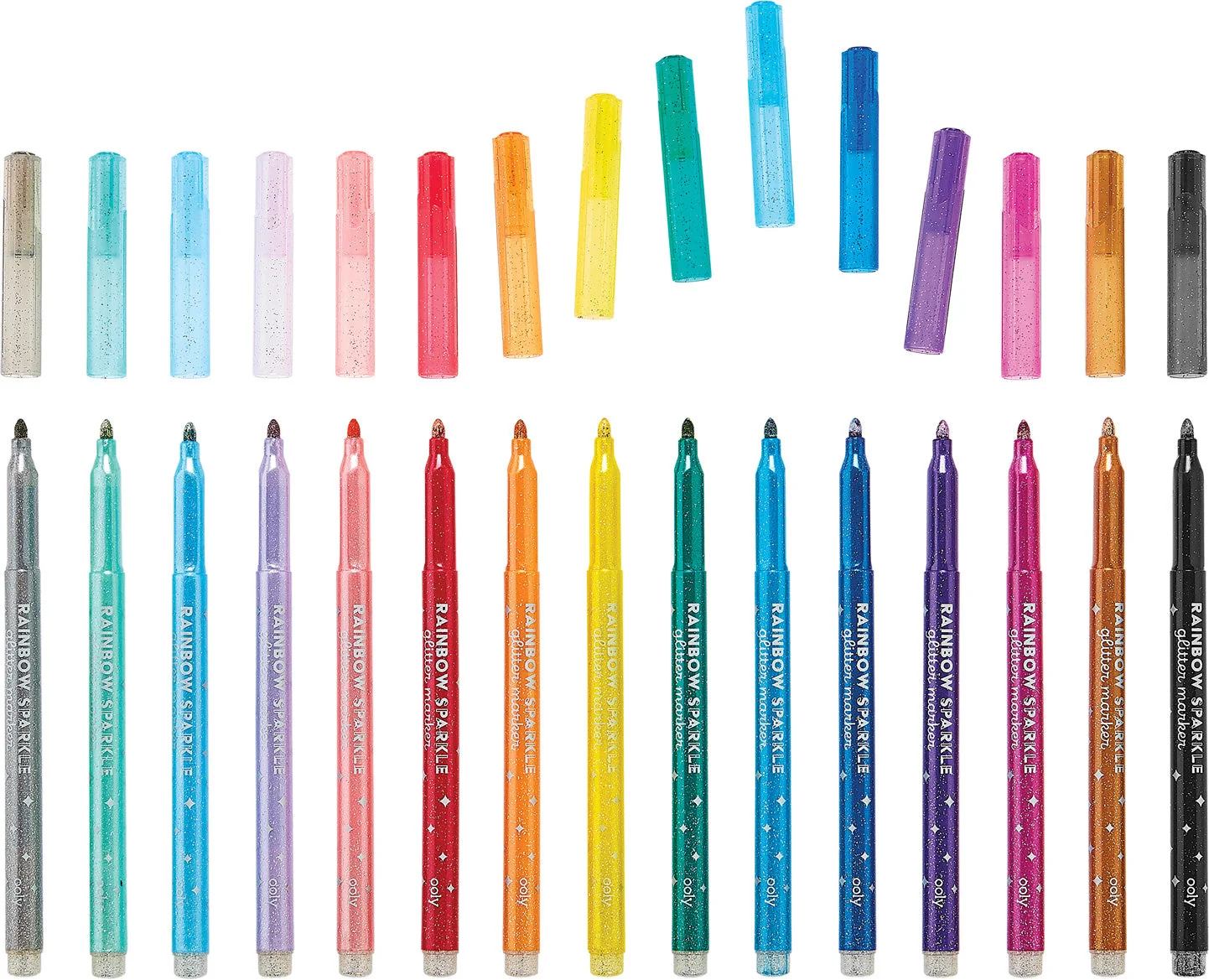 Rainbow Sparkle Glitter Markers - Image 4