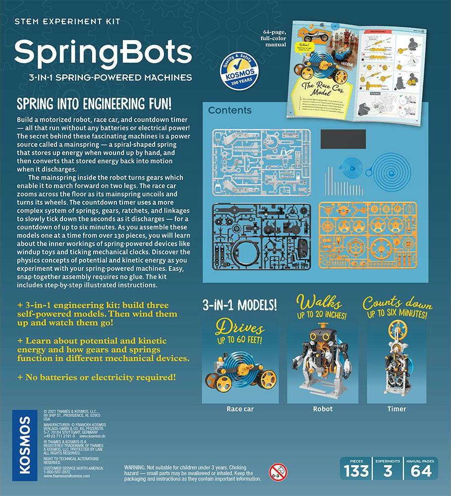 SpringBots 3-in-1 Spring-Powered Machines - Image 3
