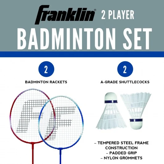 Steel Badminton Set 2 Player - Image 2