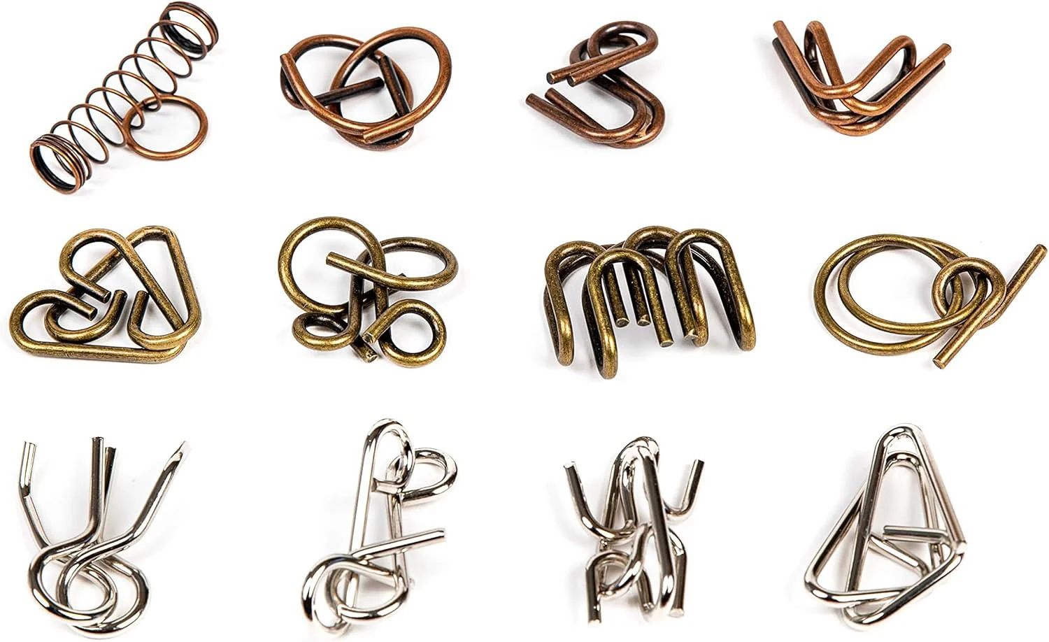 True Genius Ancient Metal Puzzles - 12 pc - Image 3