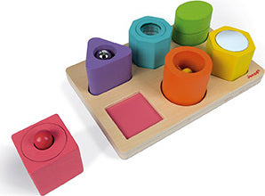 Wood Shapes & Sounds 6-Block Puzzle - Image 2
