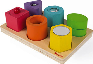 Wood Shapes & Sounds 6-Block Puzzle - Image 4