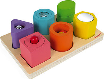 Wood Shapes & Sounds 6-Block Puzzle - Image 5
