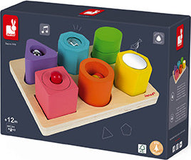 Wood Shapes & Sounds 6-Block Puzzle - Image 6